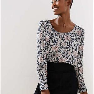 LOFT Paisley Blouse - Size XS